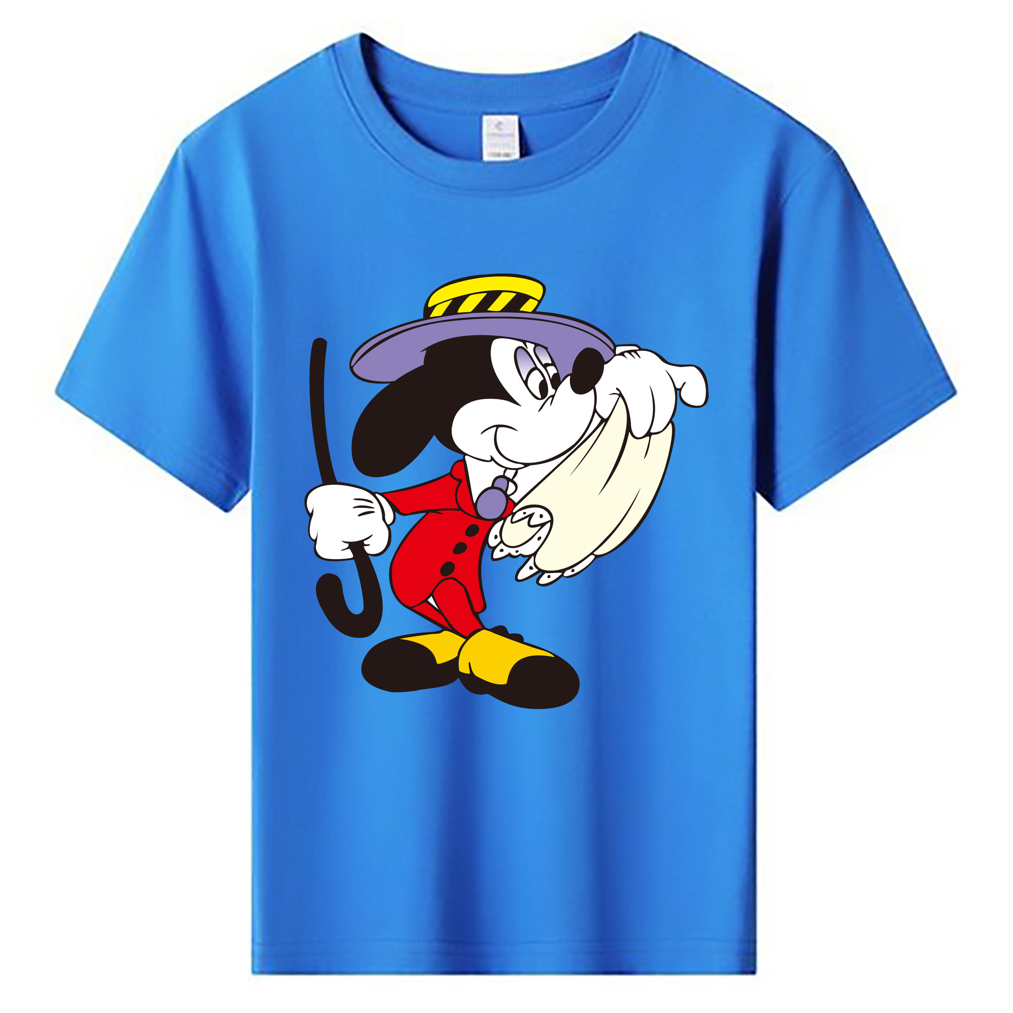 ミッキーマウス Mickey Mouse 綿100％キッズTシャツ（フロントプリント）